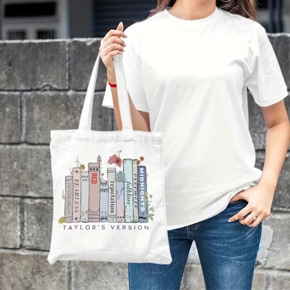 Taylor Swift Eras Album Book Tote Bag - Picture 4 of 6